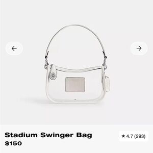 Coach Clear Stadium Swinger Shoulder Bag